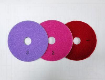 7 Step Type Abrasive Tools Wet Polishing Pad for Stone