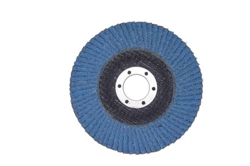 4" 60# Zirconia Alumina Flap Disc with High-Quality Zirconia Alumina Cloth as Abrasive Tools for Angle Grinder