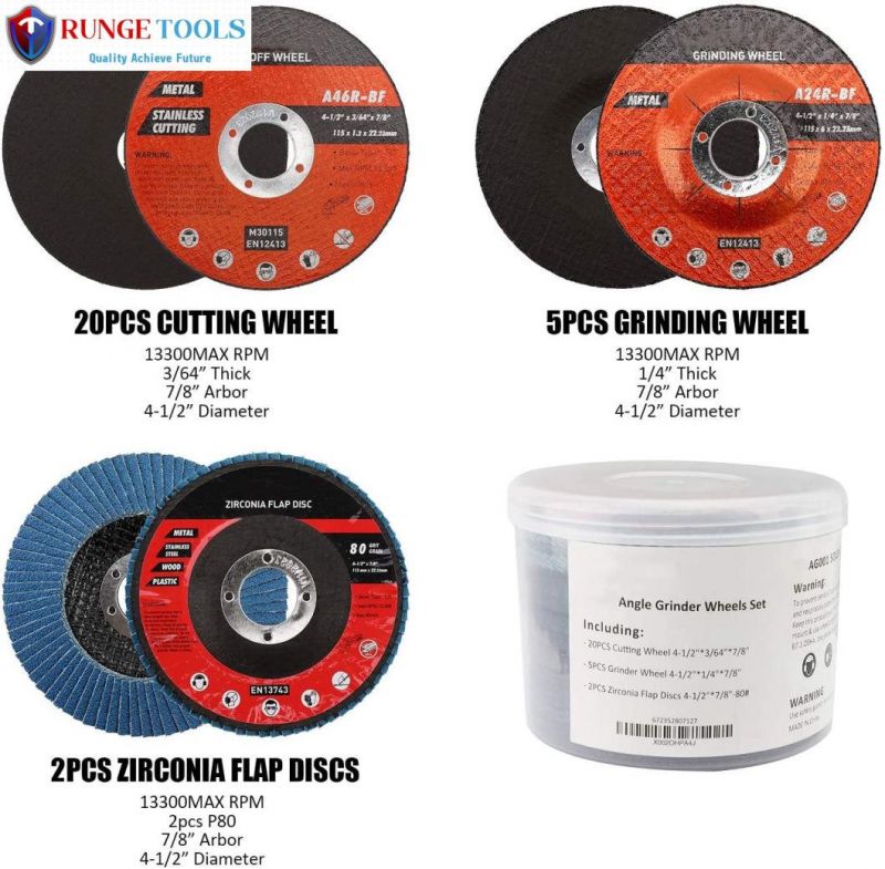 5" Double Nets Cut-off Wheel Cutting Disc for Electric Power Tools Parts Metal Stainless Steel T41