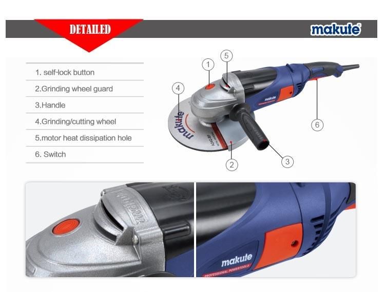 180mm /230mm Angle Grinder/Grinder Machine for Comfortable Use (AG003)