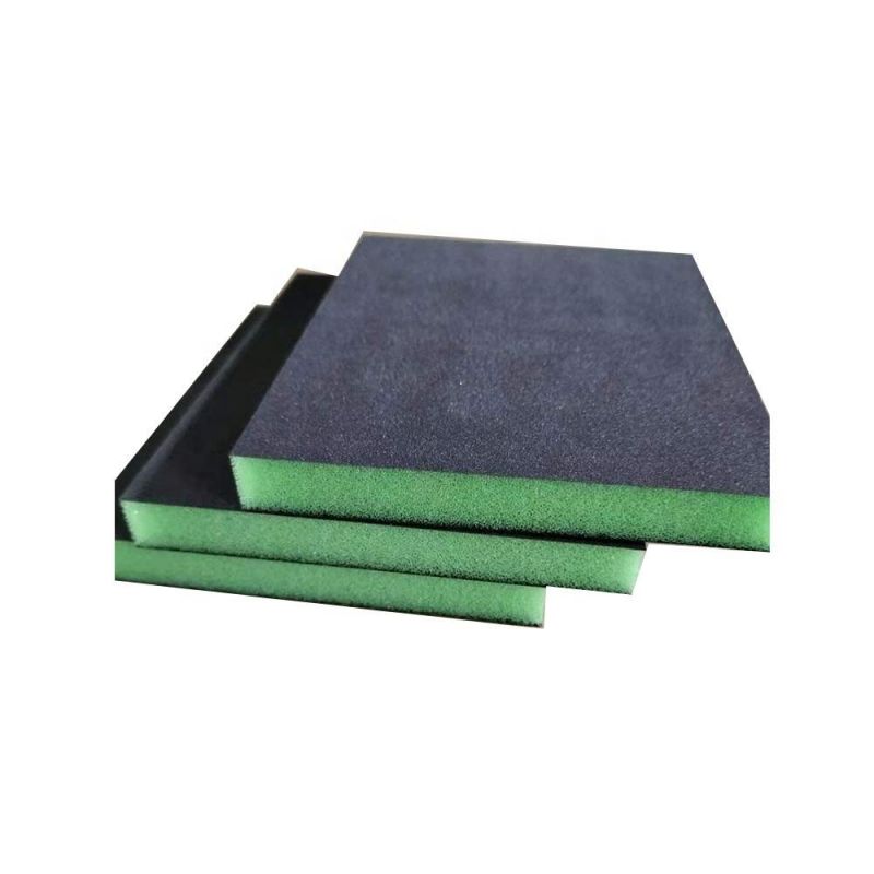 Abrasive Sanding Grinding Sponge Block Aluminium Oxide 60-180-320 Grit 120*100*12mm Block for Cleaning and Woodworking