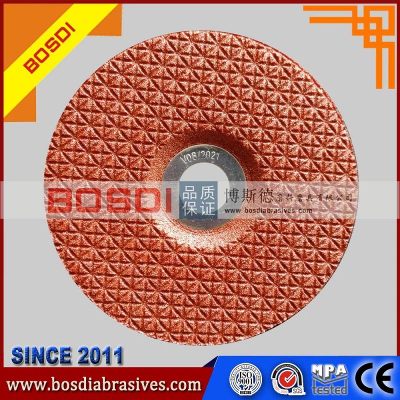 4.5" Resin Abrasive Grinding Disk/Wheel with Plastic Backing Pad, Grinding Disc/Disk/Wheel, Flexible Grinding Wheel