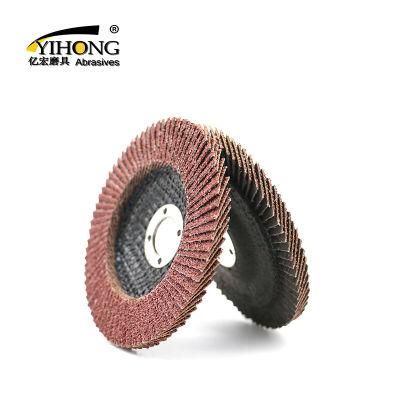 115/100mm #80 Aluminium Oxide Flap Disc for Wood, Metal Polishing and Grinding