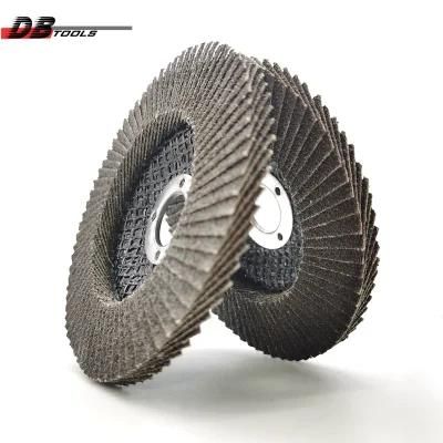 4&quot; 100mm 5/8 Inch Arbor Abrasive Tool Emery Disc Sanding Flap Disc Wheel Premium Alumina for for Metal Grinding Type 27 29