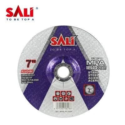 Sali 7&quot; 180X6X22.2 T27 Grinding Disc Wheel for Metal Inox with MPa Certificate