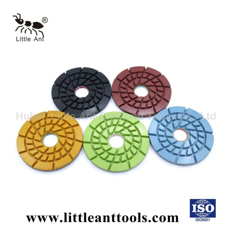 Little Ant Brand 5" Resin Floor Polishing Pad, Easy Working for Marble, Granite, Concrete.