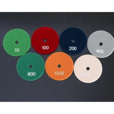 Qifeng Power Tool Pane Diamond Flexible Wet Polishing Pad for Marble