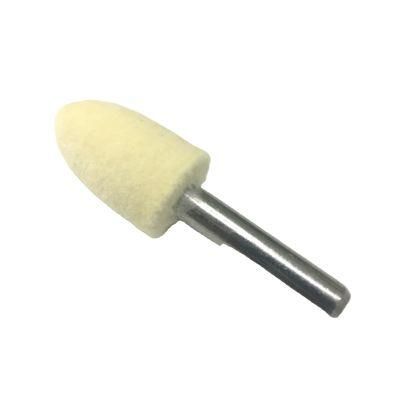 High Quality Abrasive Sanding Tooling Bullet Shaped Grinding Head Wool Felt Bobs