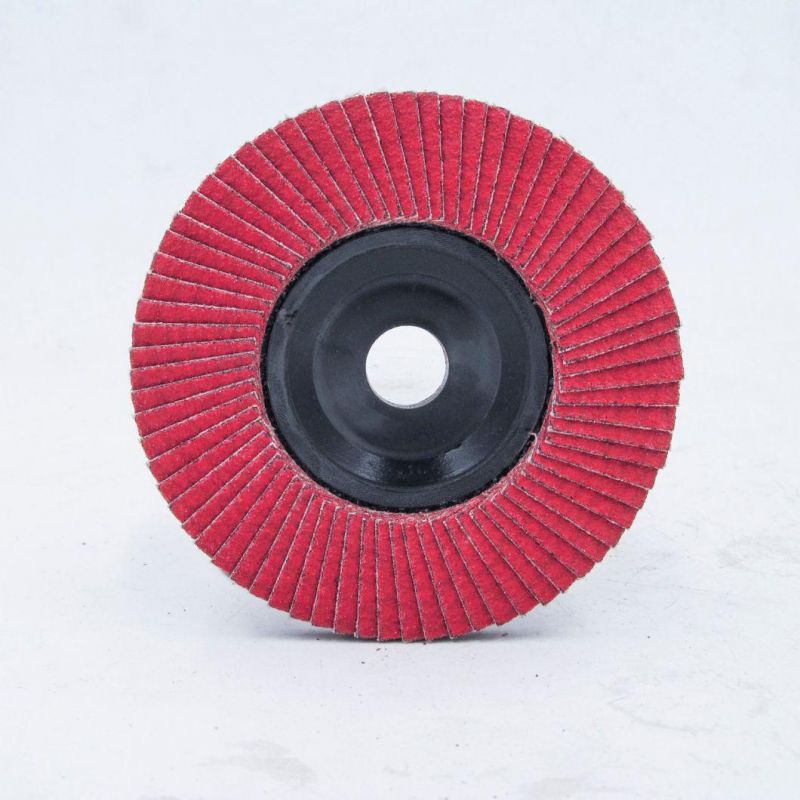 100*15mm Fiberglass Backing Flap Disc for Japaness Market Aluminium Oxide Abraisve