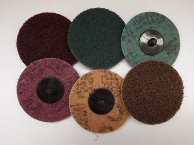 High Quality Wear-Resisting 25mm/50mm/75mm Non-Woven Quick and Change Disc for Grinding Stainless Steel and Metal