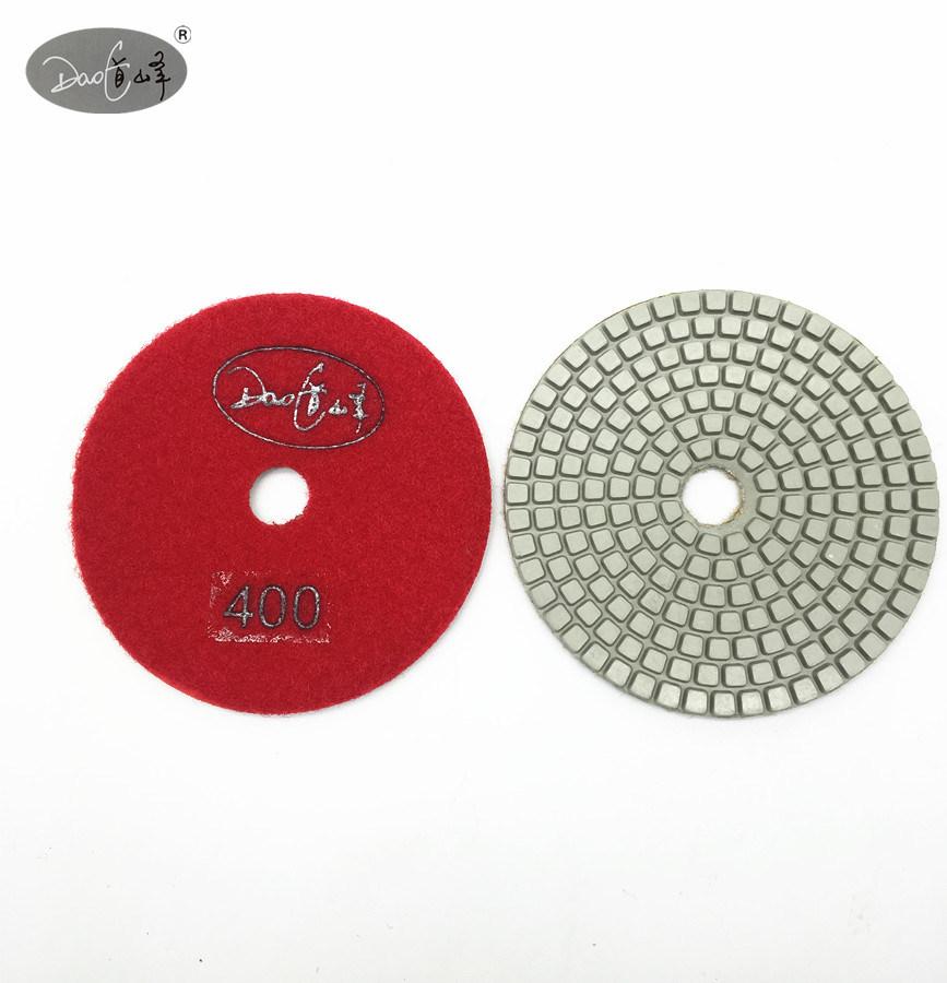 Daofeng 4inch 100mm Diamond Polishing Pads for Granite Marble Quartz