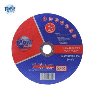 High Speed 7-Inch 180*2.5*22 Cutting Wheel/Cutting Disc for Inox/Stainless Steel Cutting