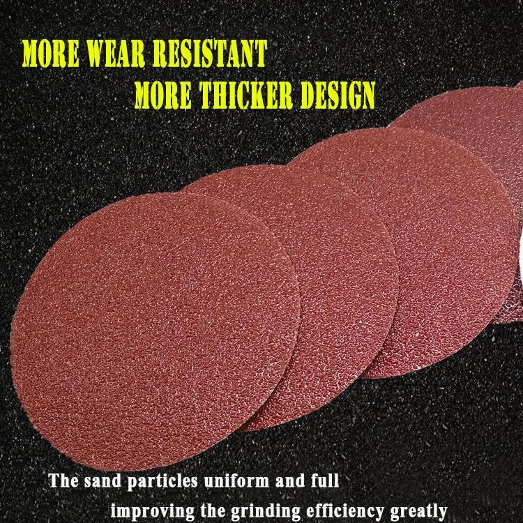 4.5 Inch Alumina Oxide Sandpaper Velcro Sanding Disc