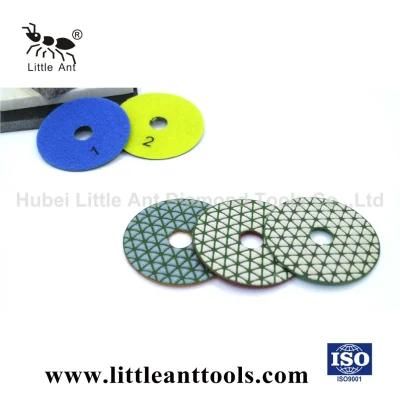 4 Inch Saving Cost Dry Using Diamond 5 Step Polishing Pad