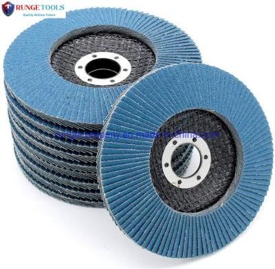 5&quot; Inch 125m Zirconia Flap Disc for Stainless Steel Metal Inox Power Tools