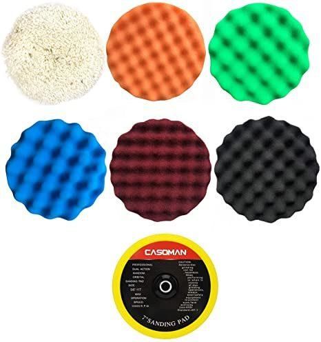 5PCS 6inch (150mm) Buffing Pads Polishing Pads Polishing Grip Pad for Car Polisher Boat Polisher