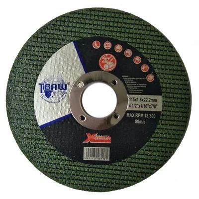 China Factory High-Quality 4.5&quot;115*1.6*22mm Abrasive Cut off Disc Wheel for Metal and Stainless Steel