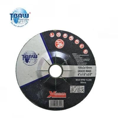 Manufacturer Grinding Wheel Disc for Metal Stainless Steel 100X3.0X16 Disco De Corte