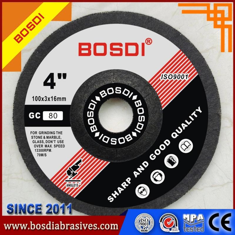 Gc80# 4" Flexible Grinding Wheel for Stone, Grinding Wheel of Gc