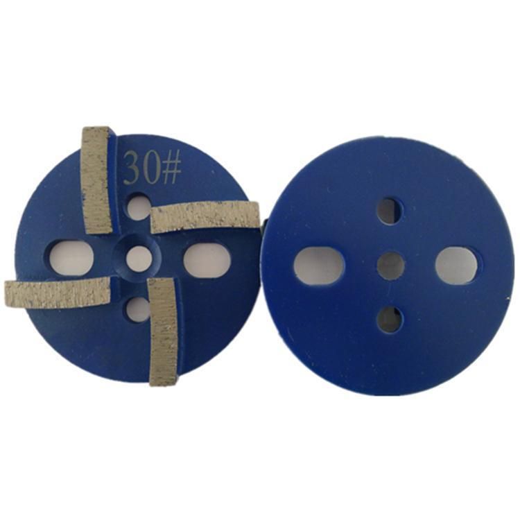 4 Inch D100mm Universal Diamond Grinding Disc with Four Segments Diamond Polishing Pads for Concrete and Terrazzo Floor