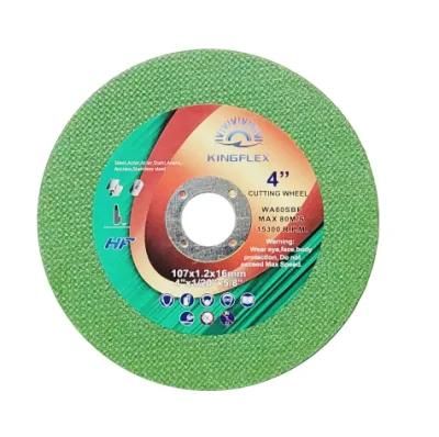 Super Thin Cutting Disc, 107X1X16mm, 1net Green, 70m/, Special for Asia Market
