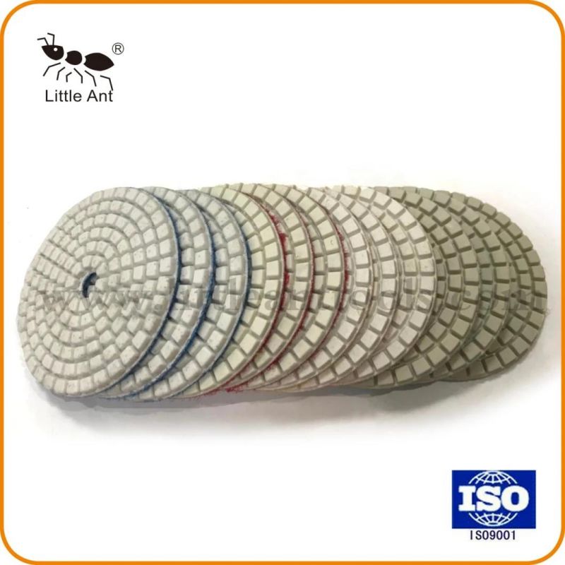 3 Inch Diamond White Resin Polishing Pads for Stones Polishing