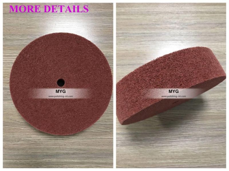 200X50mm Maroon Color Polishing Wheel 8 Inch Finishing Wheel