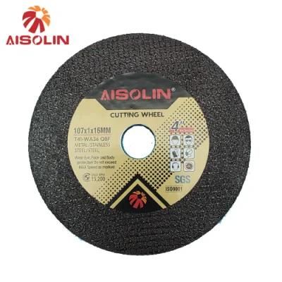 Distributor Customized 4 Inch Aerospace Industries Abrasive Tool Cut off Flap Cutting Disc Wheel