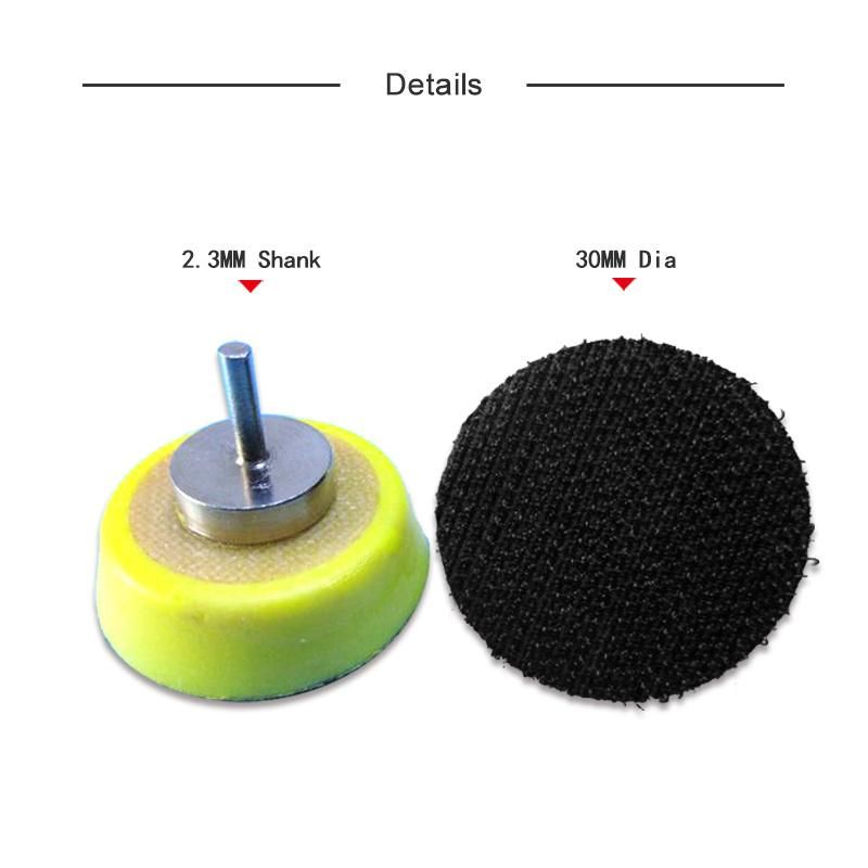 1.2 Inch 30mm Hook & Loop 2.35mm Shank Sanding Disc Backing Pad Backup