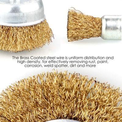 Brush Wire Wheel Brass and Stainless Steel