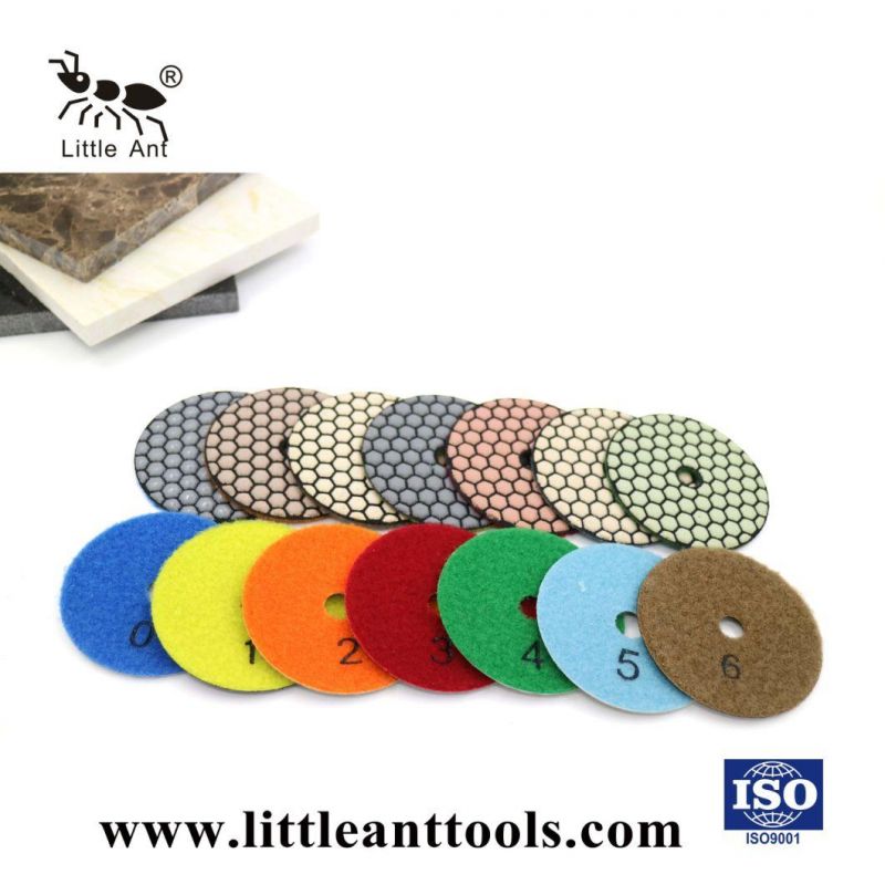 Little Ant Diamond Dry Polishing Pad for Tile Terrazzo Limestone Concrete