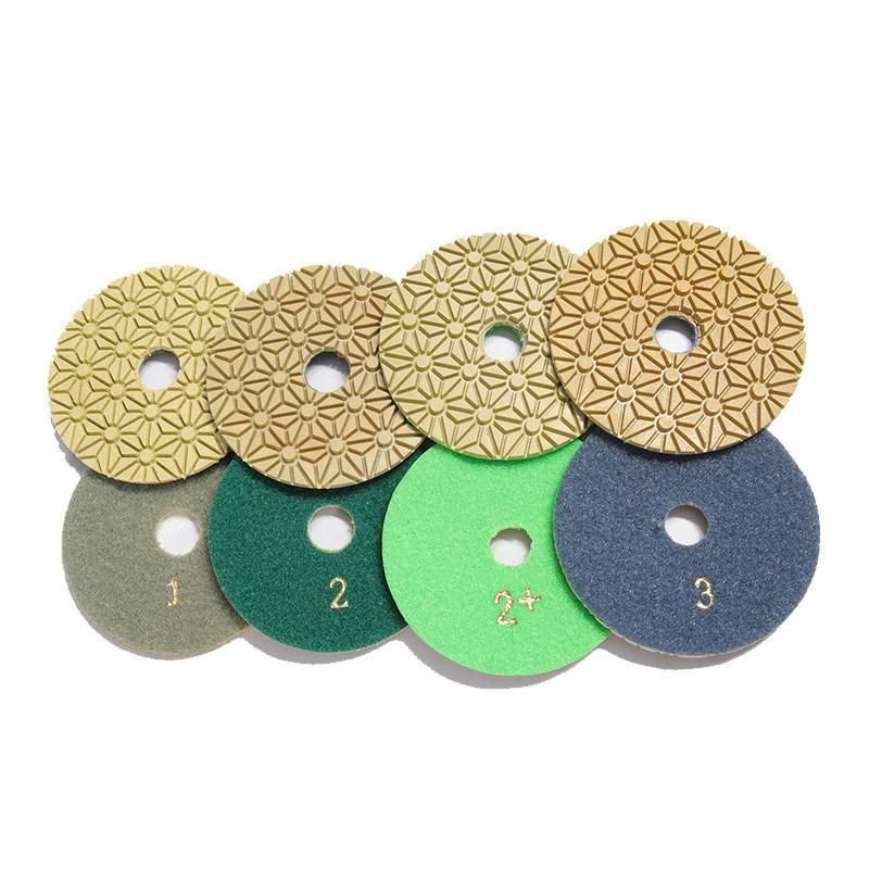 4 Inch 3 Steps Polishing Pads for Granite Concrete Polishing Pad