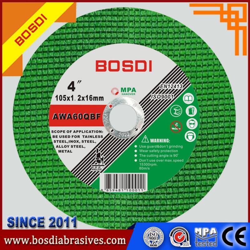 Resin Abrasive Sharp Thin Cutting Disc/Wheel, Cutting Metal/Steel Flap Tool