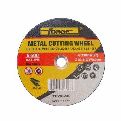 230*3*22.2mm Flat Type Cut-off Disc Cutting Wheel for Metal