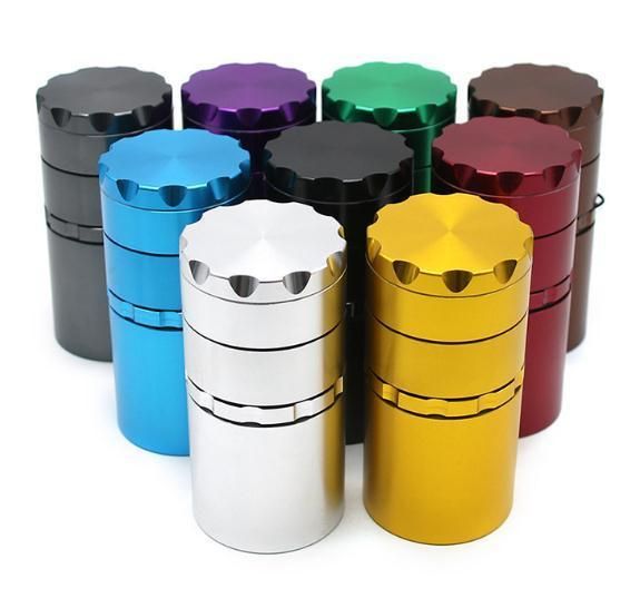 4 Layers Multi Colour Metal Crusher Tobacco Spice Herb Grinder
