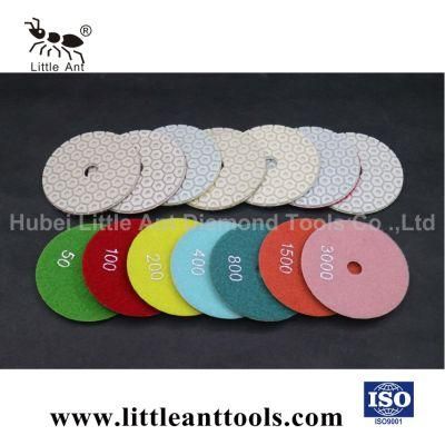 4&quot;/100mm New Hexagon Diamond Grinding Wheel Hardware Tools Polishing Pad for Stone White