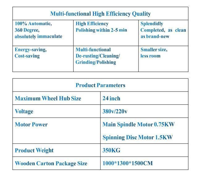 Vehicle Alloy Wheel Polishing Machine/Rim Polisher