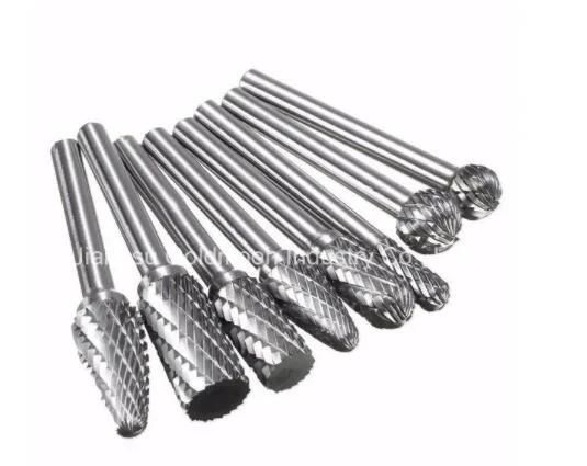 9PCS Tungsten Carbide Burr in Wooden Case (GMH009)