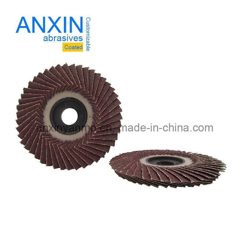 Flexible Abrasive Flap Disc with Aluminum Oxide Sand Cloth for Polishing Steel
