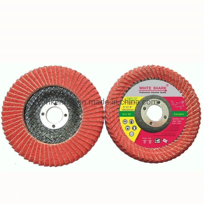 Ceramic Flexible Grinding Flap Disc Wheel for Metal