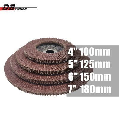 6&quot; 150mm Flap Disc Grinding Wheel Polishing 22mm Arbor Alumina T27 for Metal Derusting