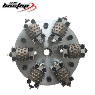 D250mm Multi Roller Bush Hammer for Grind Concrete and Stone Litchi Surface