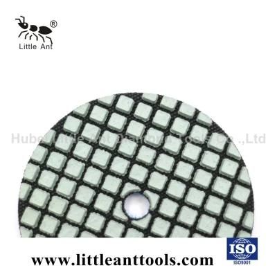 100mm Hot Sale Super Diamond Flexible Dry Polishing Pads for Marble/Granite