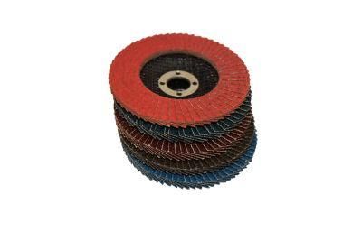 9&quot; 60# Abrasive Tooling Red Ceramic Flap Disc with Factory Price for Angle Grinder