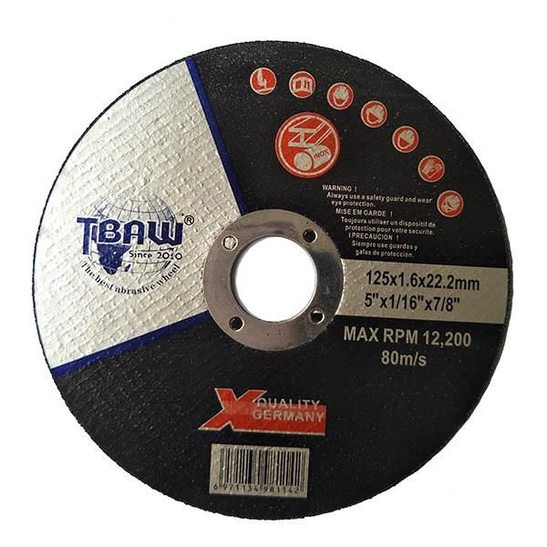 5inch Sharpness Inox Cutting Wheel with Non-Woven Fiber 125*1.6*22mm