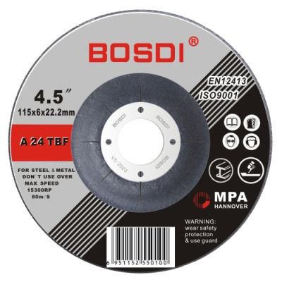 4 1/2&prime; &prime; Depressed Center Grinding Wheel for Metal &amp; Inox