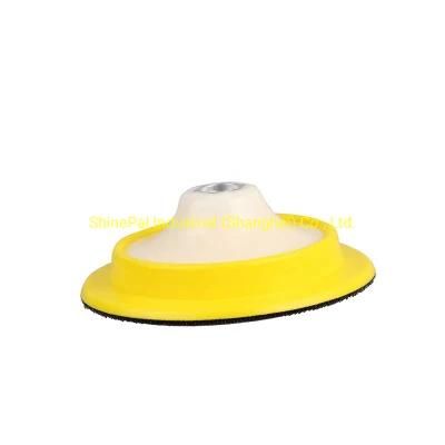 5 or 6 Inch M14 M16 Soft Edge Backing Plate for Polishing Pad Buffing Pads Rotary Polisher Adhesive Back Plate