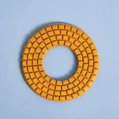 Qifeng 125mm Diamond Wet Polishing Pads with Big Hole for Granite Marble Stones
