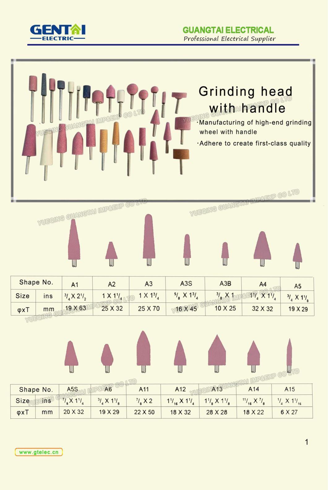 30X50mm 46# 60# Grinding Stone Mounted Point with 6mm Rod