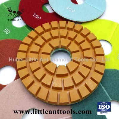 8&quot; Resin Pads Diamond Floor Polishing Pad Used for Heavy-Duty Polishing Machine with Good Gloss